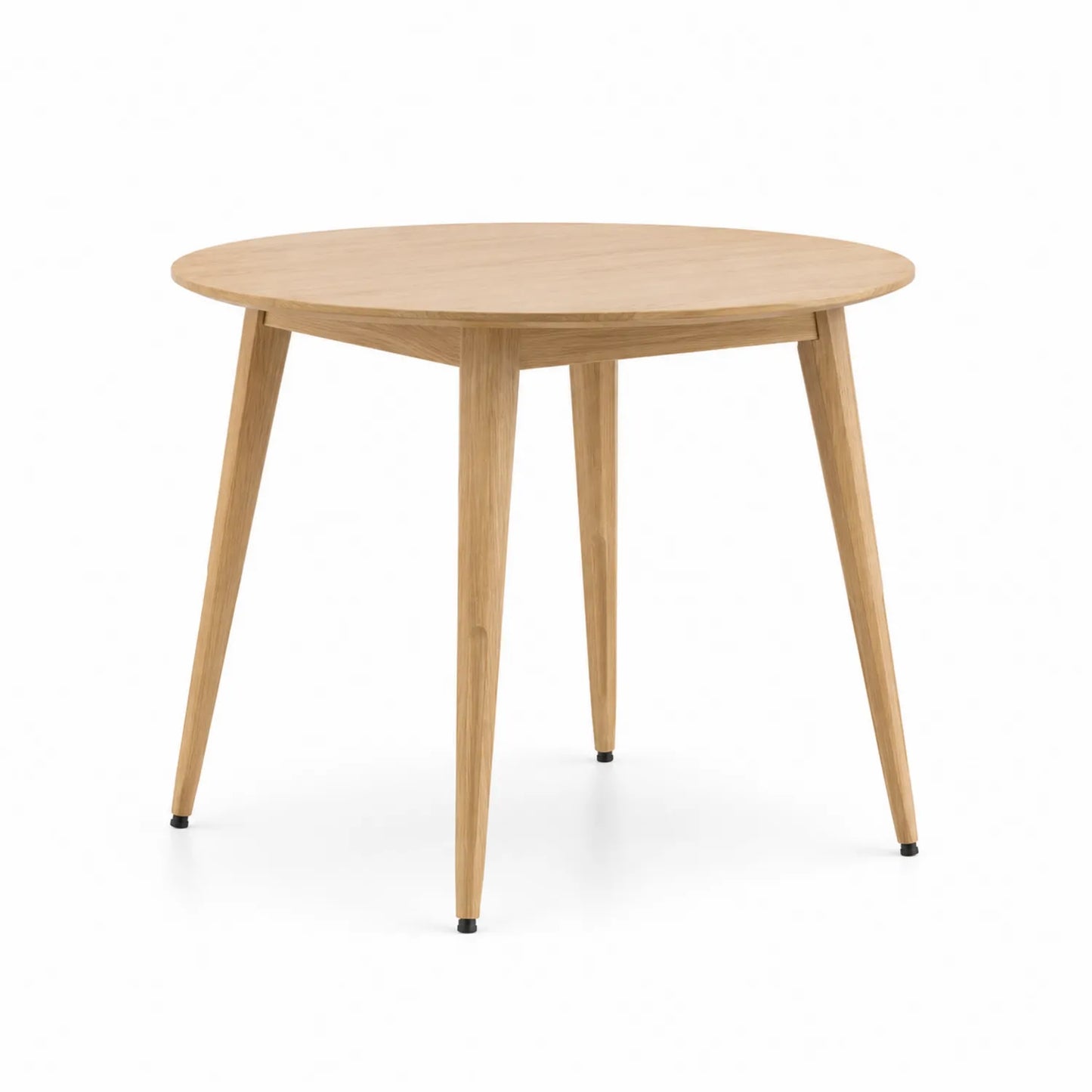 Table ronde en chêne massif naturel 100 cm